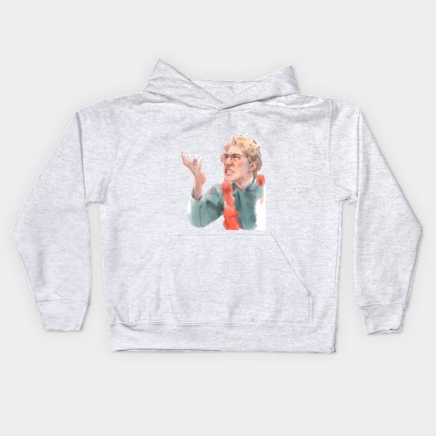 Matt, the radar technician Kids Hoodie by christinechangart